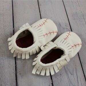 BIRDROCK BABY BASEBALL LEATHER MOCCASIN SHOES
